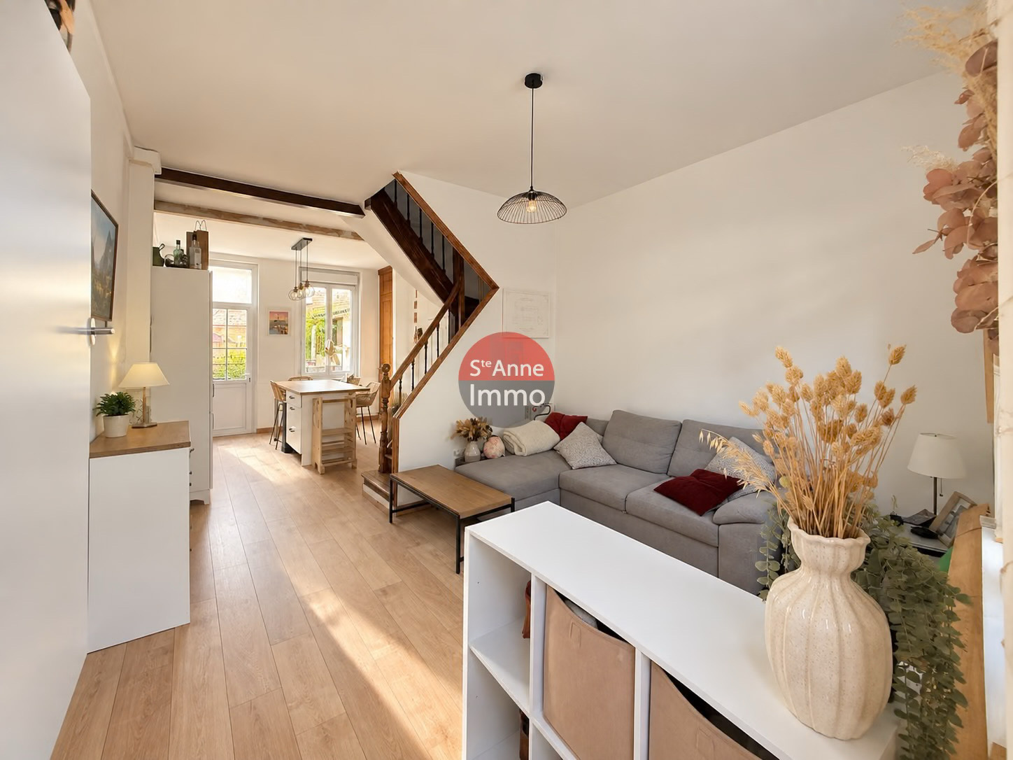 Immo80 – L'immobilier à Amiens et dans la Somme-AMIENS – SAINT HONORE – HENRIVILLE – AMIENOISE – 85m2 – 3 CHAMBRES – 1 BUREAU – COUR – CAVE – DEPENDANCES