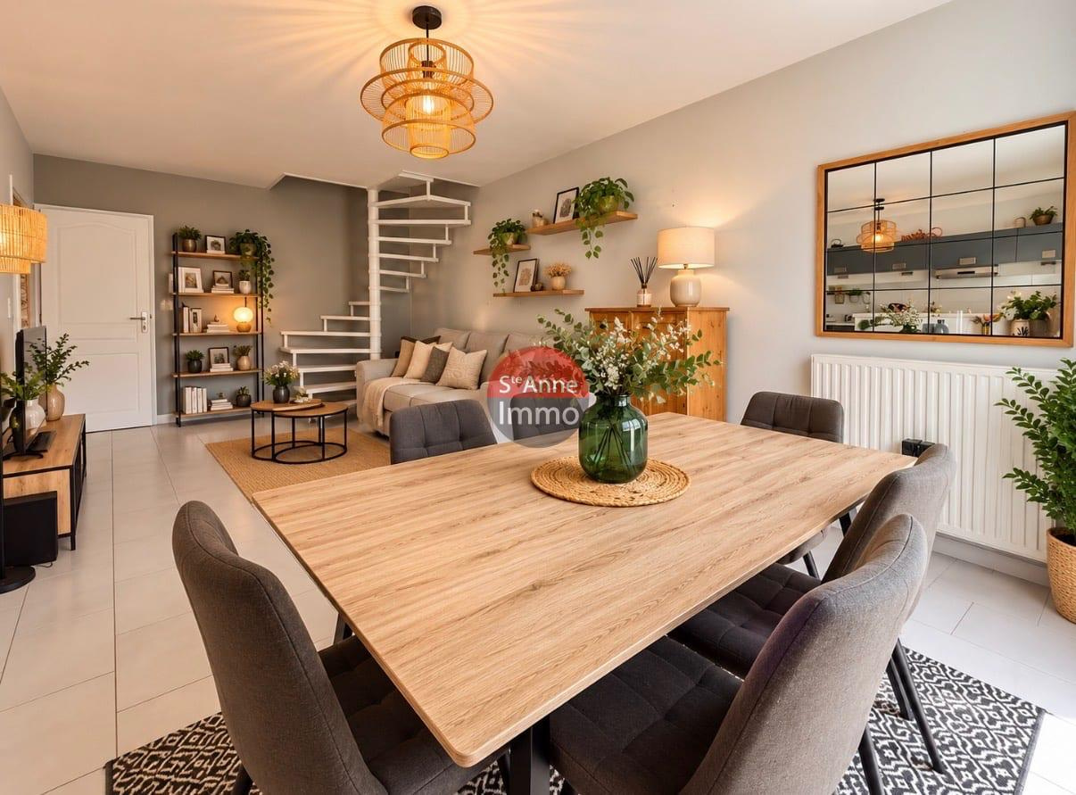 Immo80 – L'immobilier à Amiens et dans la Somme-AMIENS – APPARTEMENT – DUPLEX – 71 M2 – 2 CHAMBRES – TERRASSE – PARKING