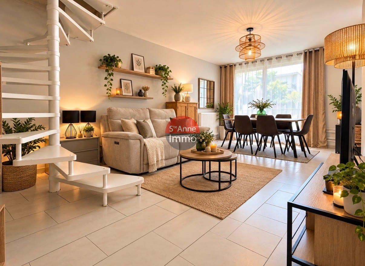 Immo80 – L'immobilier à Amiens et dans la Somme-AMIENS – APPARTEMENT – DUPLEX – 71 M2 – 2 CHAMBRES – TERRASSE...