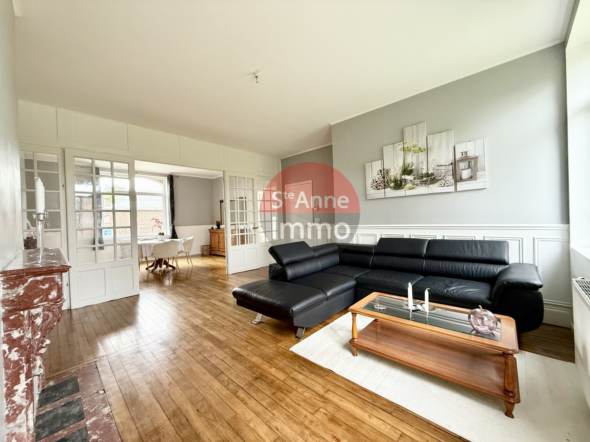 Immo80 – L'immobilier à Amiens et dans la Somme-BETHENCOURT-SUR-SOMME – 190m2 – MAISON INDIVIDUELLE – AUTONOMIE DE PLAIN PIED – 4 CHAMBRES – JARDIN – COUR – D