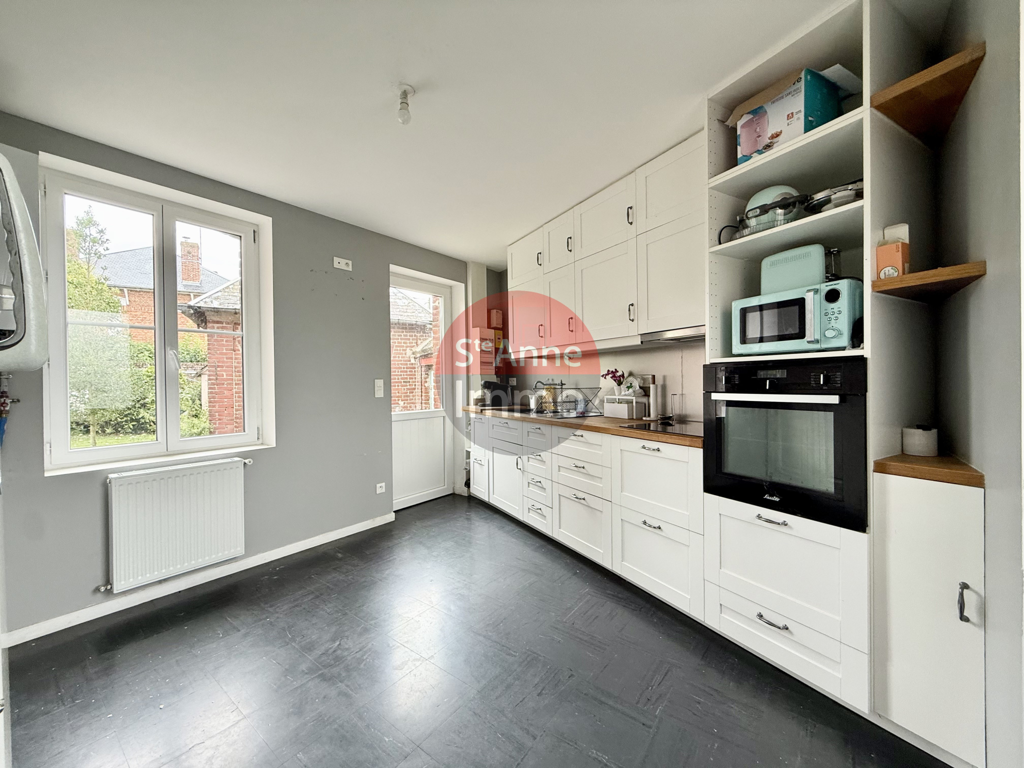 Immo80 – L'immobilier à Amiens et dans la Somme-BETHENCOURT-SUR-SOMME – 190m2 – MAISON INDIVIDUELLE – AUTONOMIE DE PLAIN PIED – 4 CHAMBRES – JARDIN – COUR – D