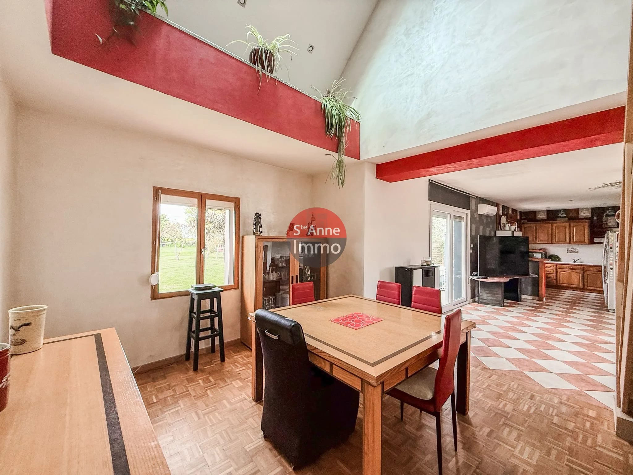 Immo80 – L'immobilier à Amiens et dans la Somme-CAIX – LONGERE – 158m2 – AUTONOMIE DE PLAIN PIED – 4 CHAMBRES – GARAGES – COUR – JARDIN – PISCINE