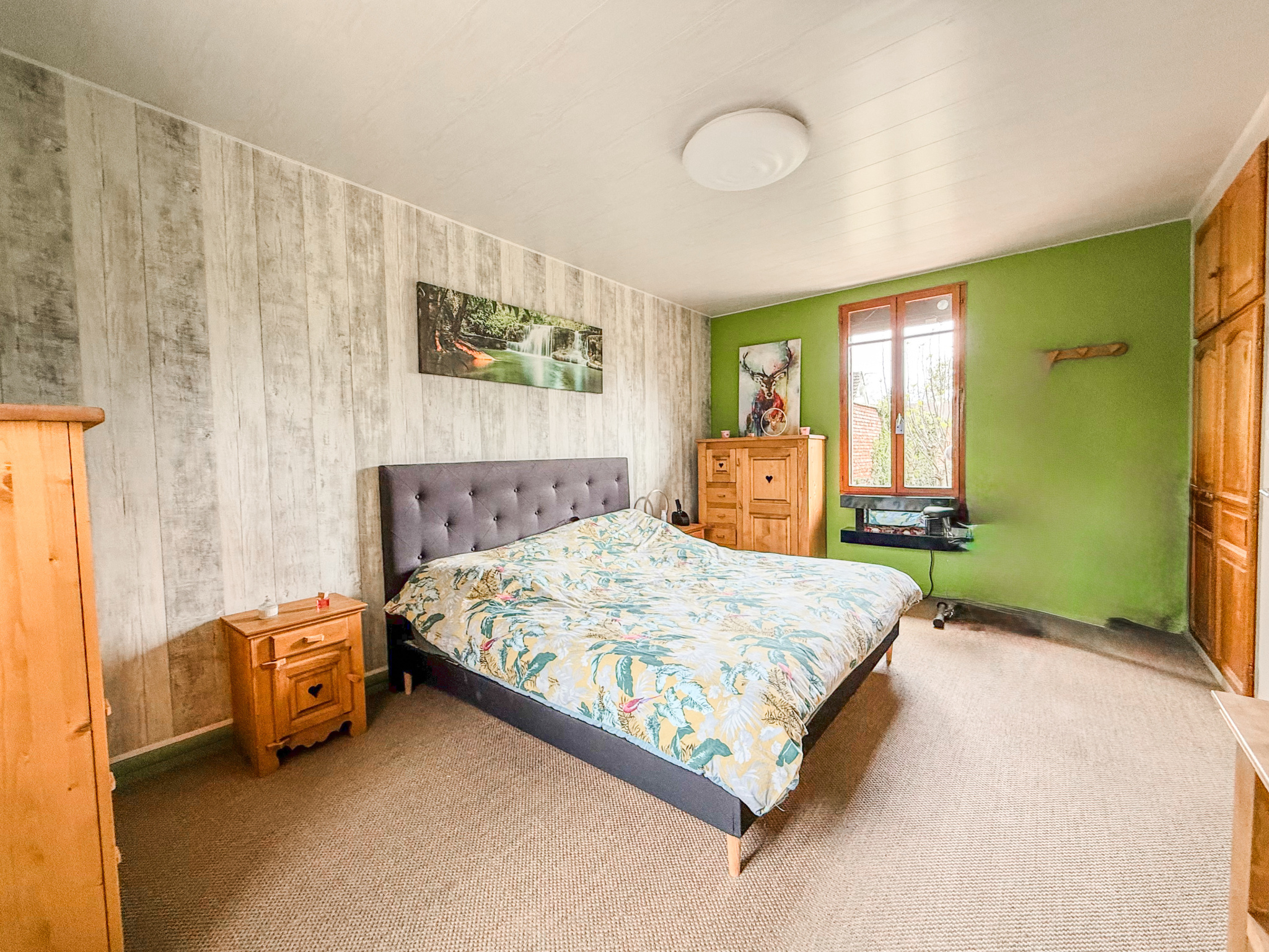 Immo80 – L'immobilier à Amiens et dans la Somme-CAIX – LONGERE – 158m2 – AUTONOMIE DE PLAIN PIED – 4 CHAMBRES – GARAGES – COUR – JARDIN – PISCINE