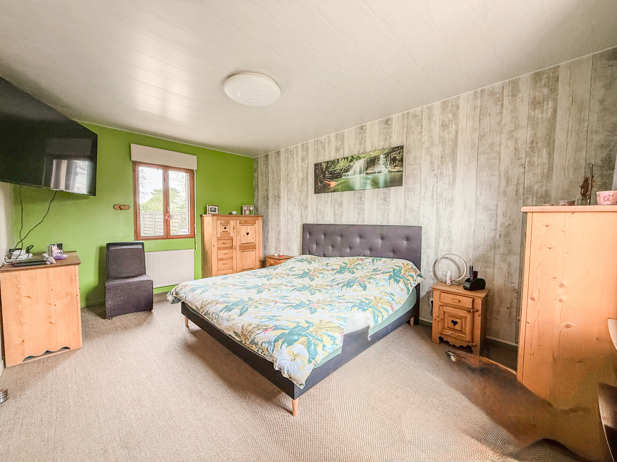 Immo80 – L'immobilier à Amiens et dans la Somme-CAIX – LONGERE – 158m2 – AUTONOMIE DE PLAIN PIED – 4 CHAMBRES – GARAGES – COUR – JARDIN – PISCINE