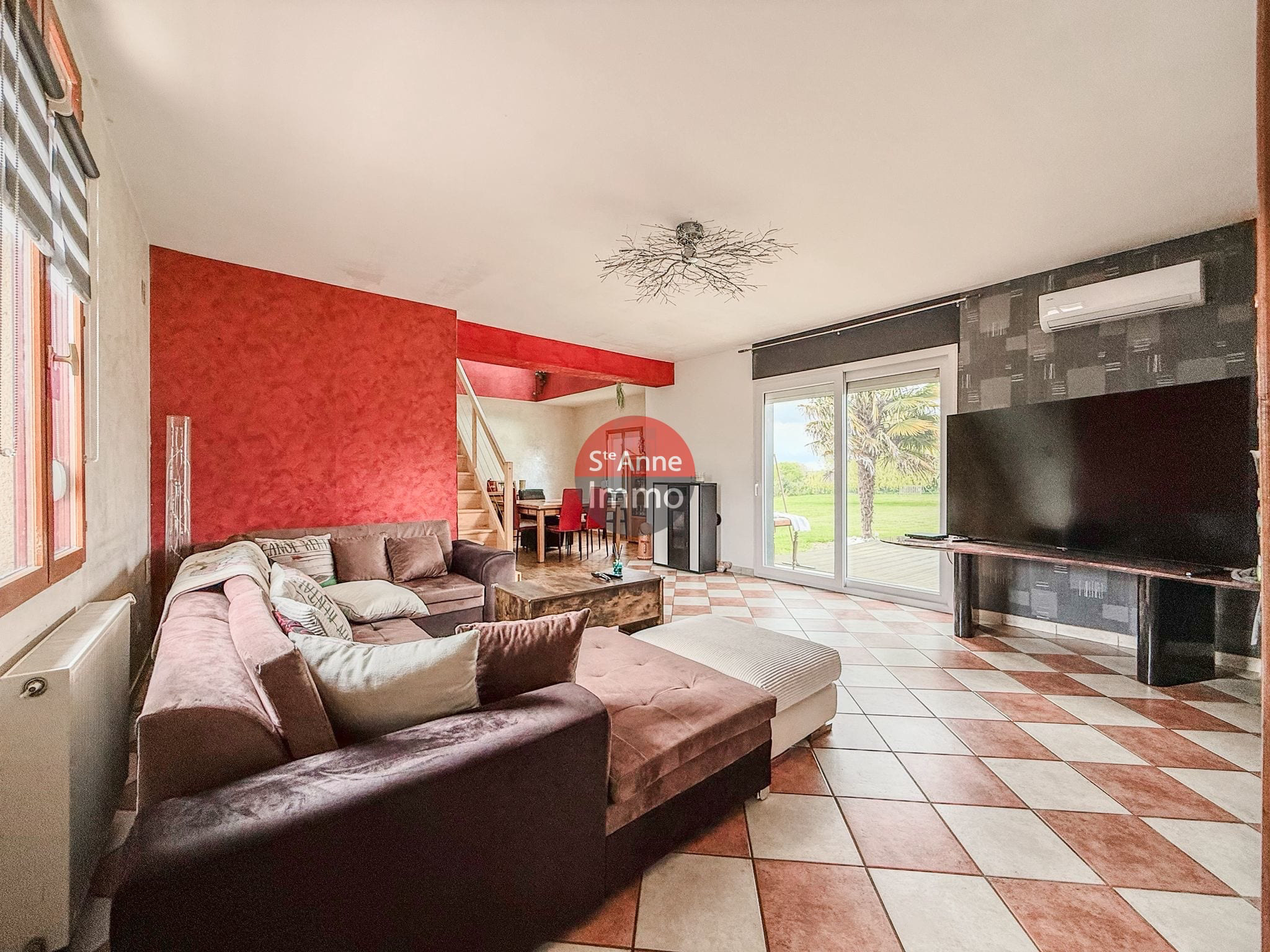 Immo80 – L'immobilier à Amiens et dans la Somme-CAIX – LONGERE – 158m2 – AUTONOMIE DE PLAIN PIED – 4 CHAMBRES – GARAGES – COUR – JARDIN – PISCINE