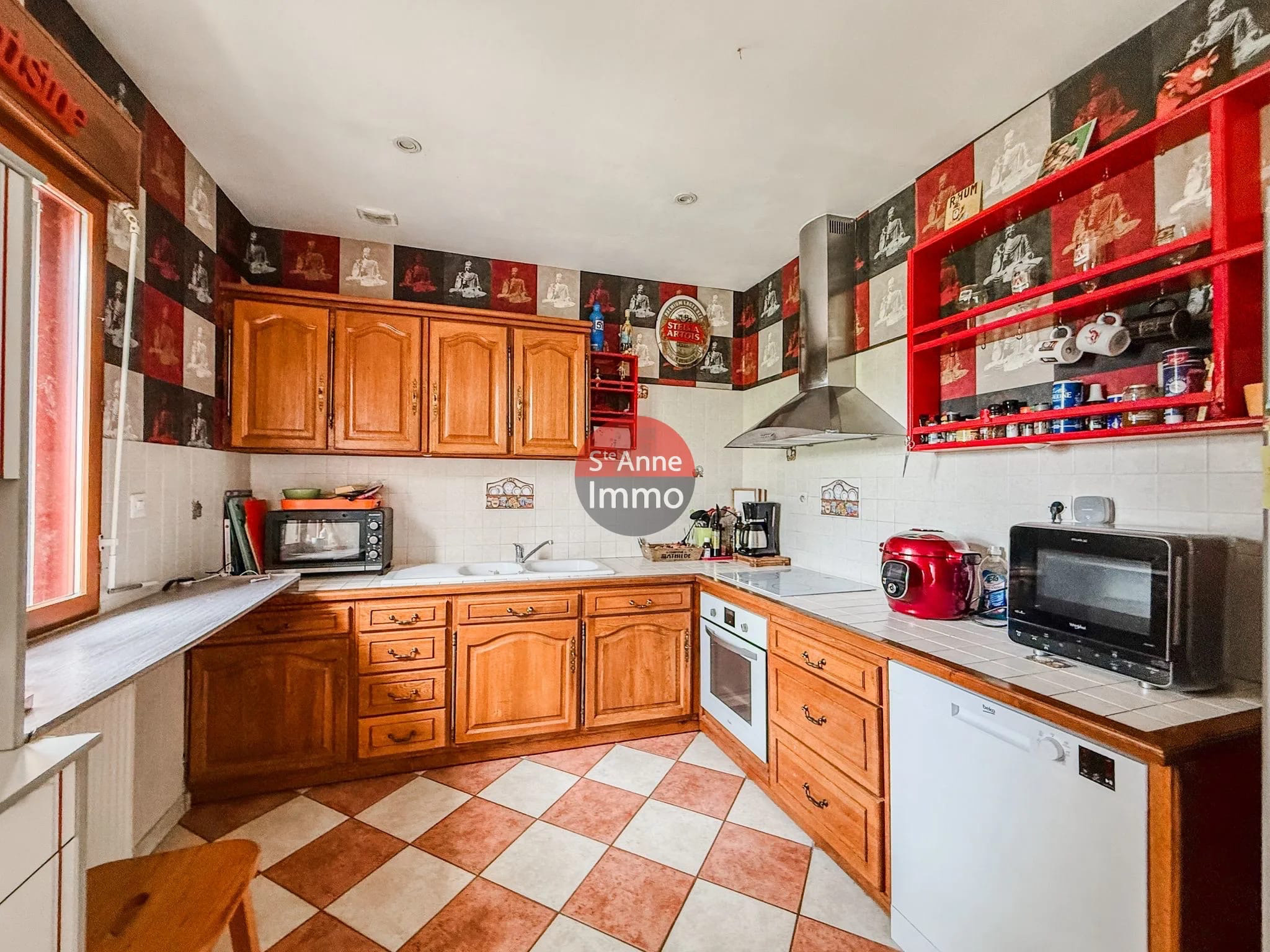 Immo80 – L'immobilier à Amiens et dans la Somme-CAIX – LONGERE – 158m2 – AUTONOMIE DE PLAIN PIED – 4 CHAMBRES – GARAGES – COUR – JARDIN – PISCINE