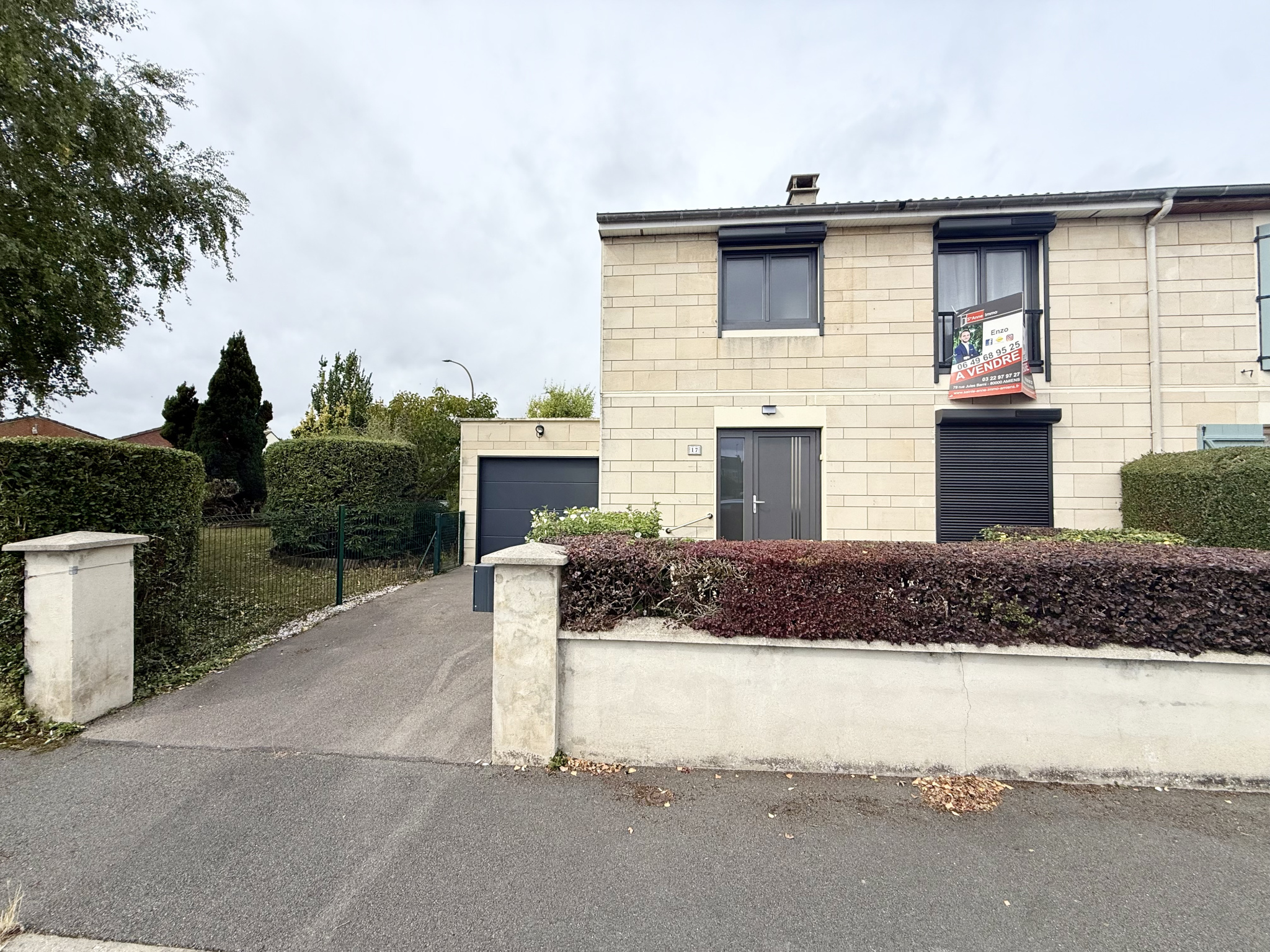 Immo80 – L'immobilier à Amiens et dans la Somme-AMIENS SUD – MAISON SEMI MITOYENNE – 3 CHAMBRES – GARAGE – JARDIN –...