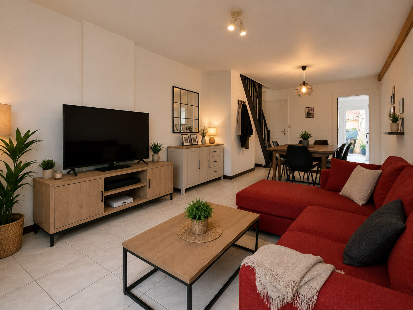 Immo80 – L'immobilier à Amiens et dans la Somme-CHAULNES – MAISON MITOYENNE – MAISON LOUE – 1 CHAMBRES – TERRASSE – DEPENDANCES – JARDIN