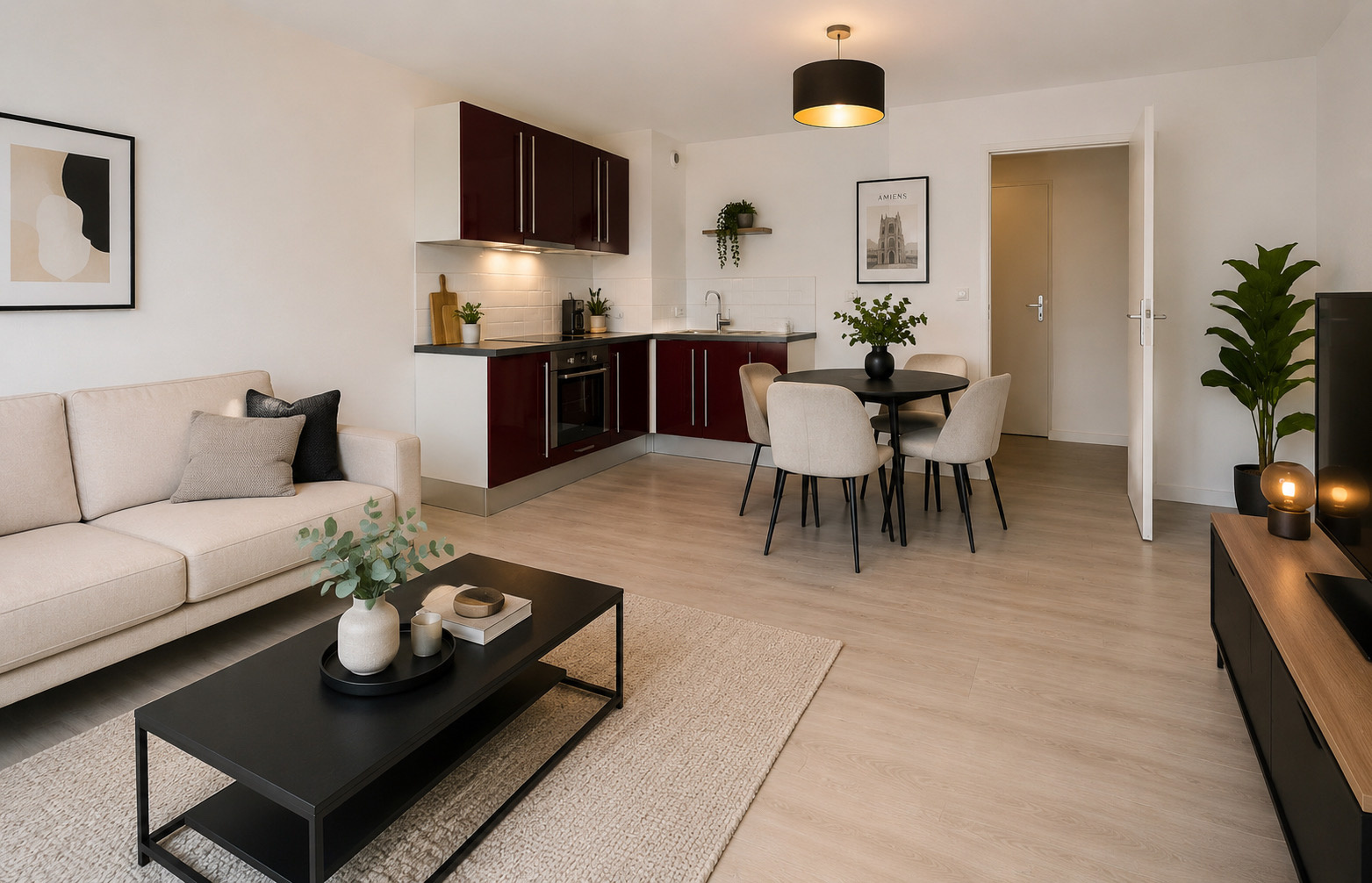Immo80 – L'immobilier à Amiens et dans la Somme-AMIENS – QUARTIER SAINT PIERRE – APPARTEMENT T2 – PLACE DE PARKING – RESIDENCE SECURISEE