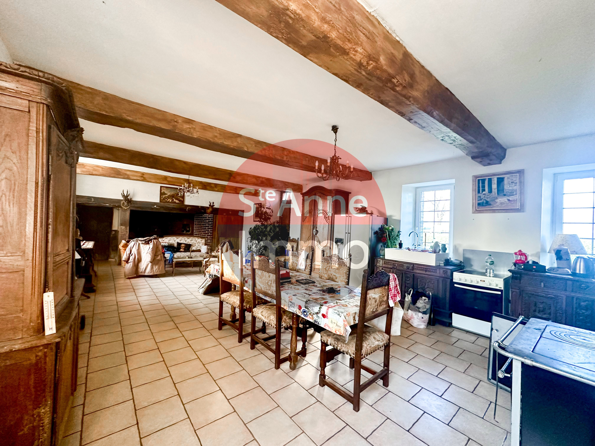 Immo80 – L'immobilier à Amiens et dans la Somme-HAUDRICOURT – MAISON DE MAITRE – 3 CHAMBRES – DEPENDANCES – TERRAIN DE...