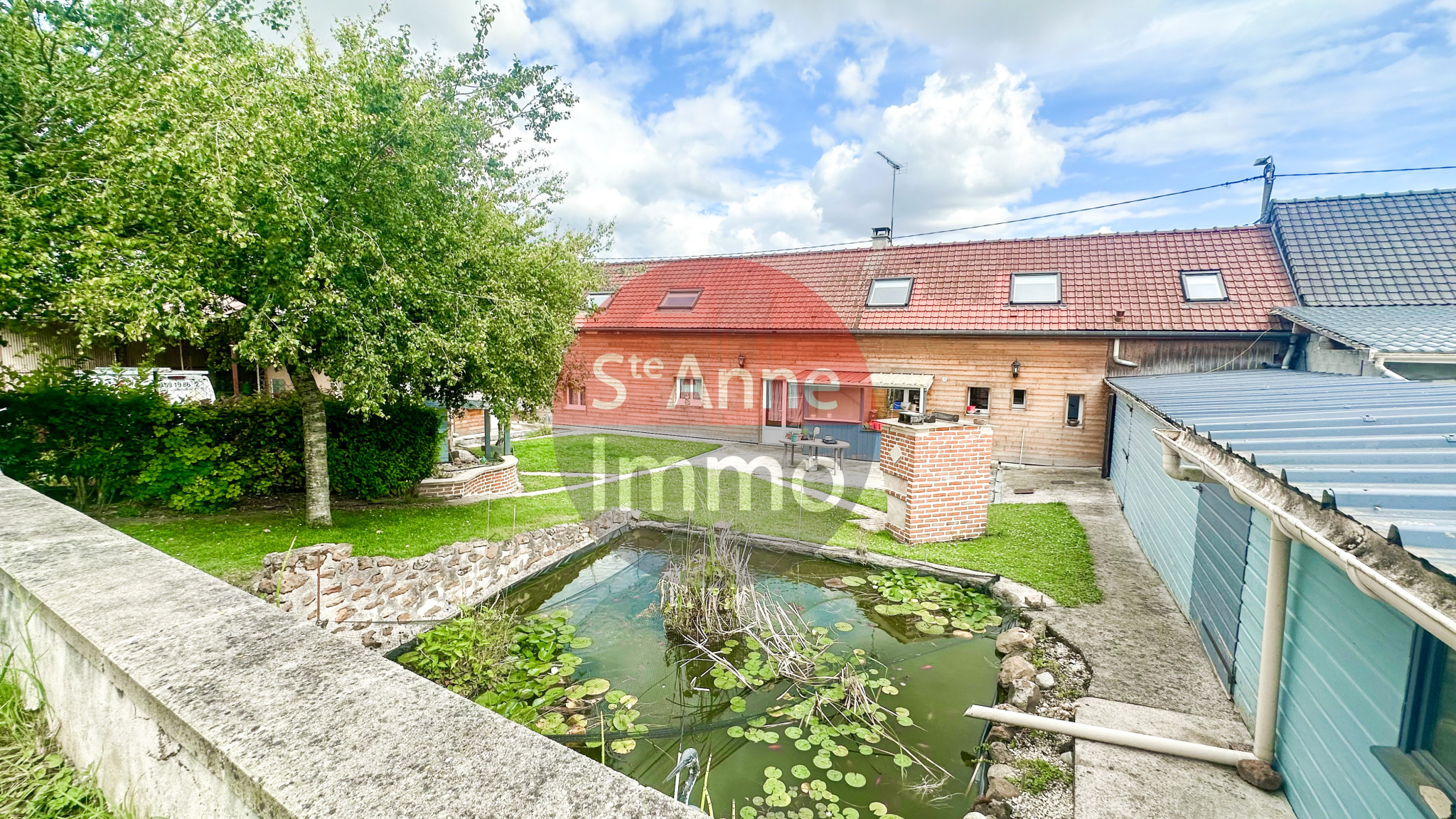 Immo80 – L'immobilier à Amiens et dans la Somme-ROGY – MAISON LONGERE – 4 CHAMBRES – JARDIN – GARAGE