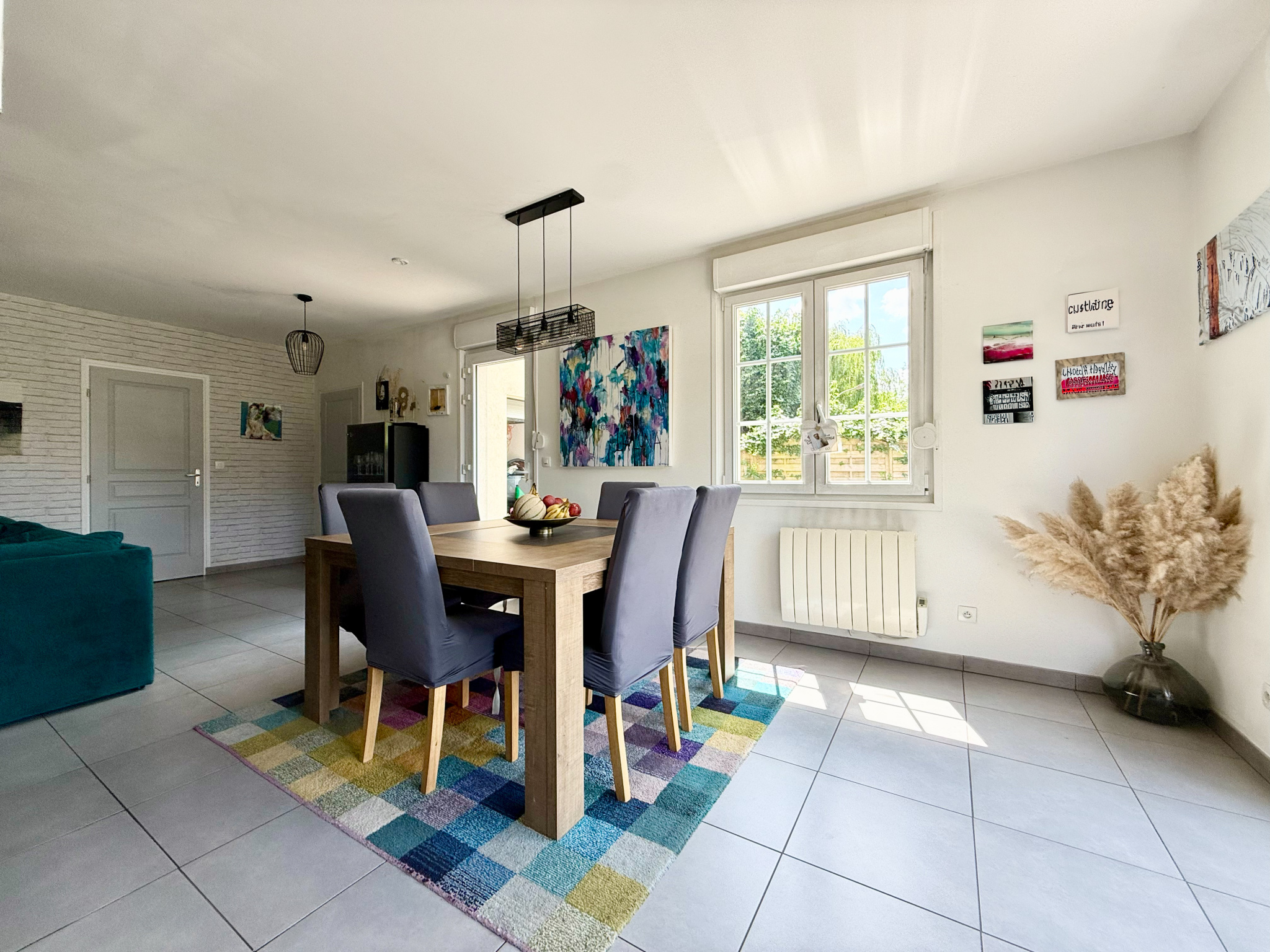 Immo80 – L'immobilier à Amiens et dans la Somme-HANGEST EN SANTERRE- PAVILLON INDIVIDUEL VIVABLE DE PLAIN PIED AVEC ETAGE – 5 CHAMBRES – JARDIN – GARAGE