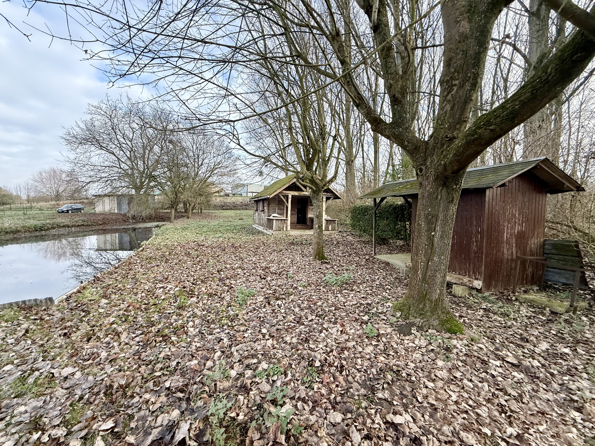Immo80 – L'immobilier à Amiens et dans la Somme-BUNY – ETANG – CHALET – EAU – TERRAIN