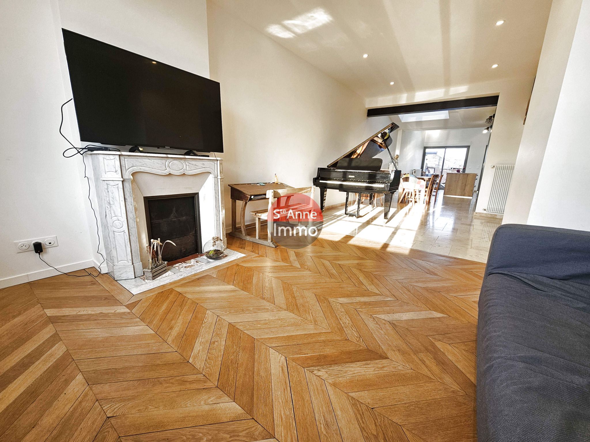 Immo80 – L'immobilier à Amiens et dans la Somme-AMIENS SAINT ACHEUL A 15MIN À PIED DE LA GARE AMIENOISE 130M2- 4 CHS AVEC JARDIN