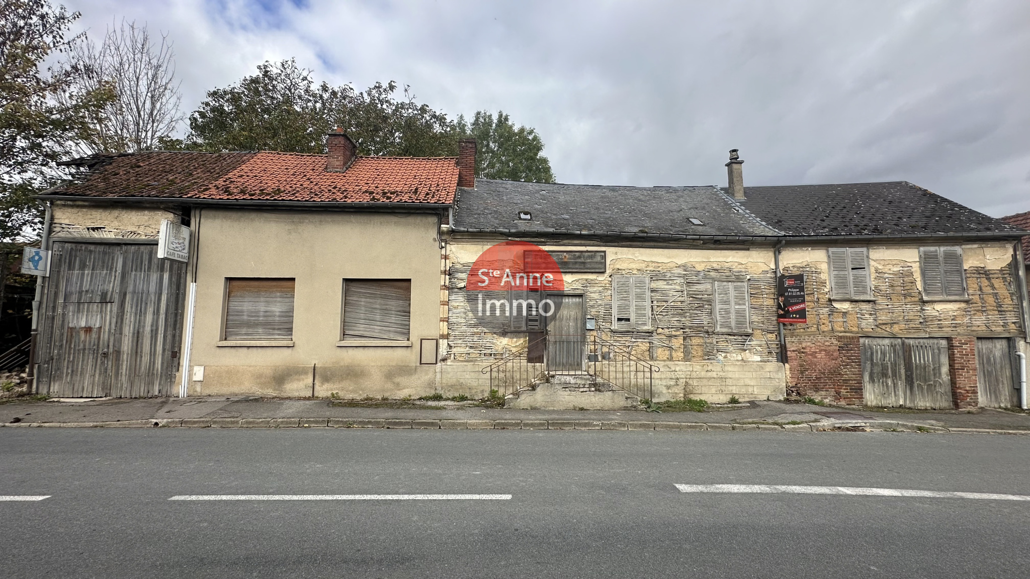 Immo80 – L'immobilier à Amiens et dans la Somme-FREMONTIERS – LONGERE – 105m2 – TRAVAUX A PREVOIR – JARDIN