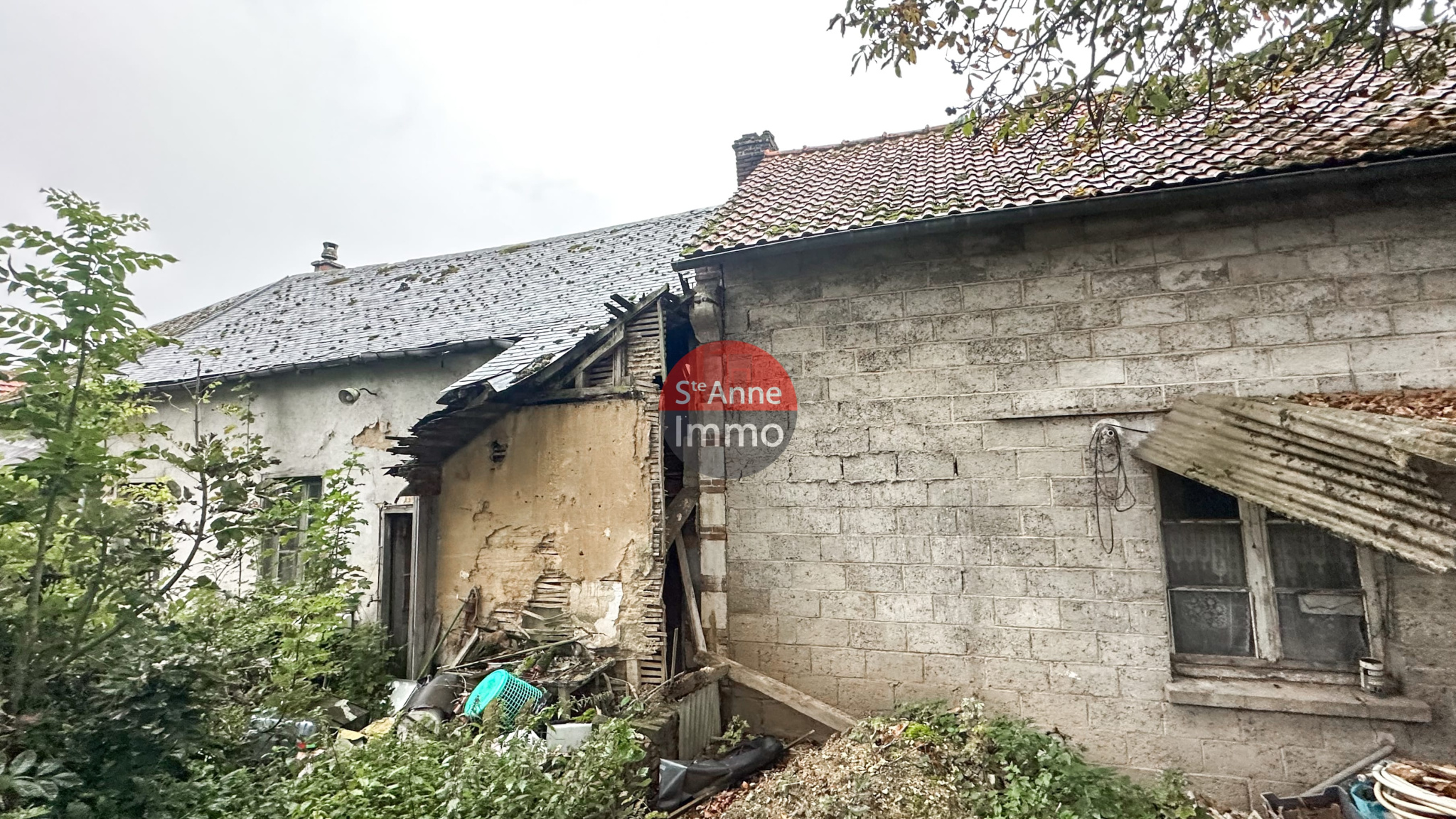 Immo80 – L'immobilier à Amiens et dans la Somme-FREMONTIERS – LONGERE – 105m2 – TRAVAUX A PREVOIR – JARDIN