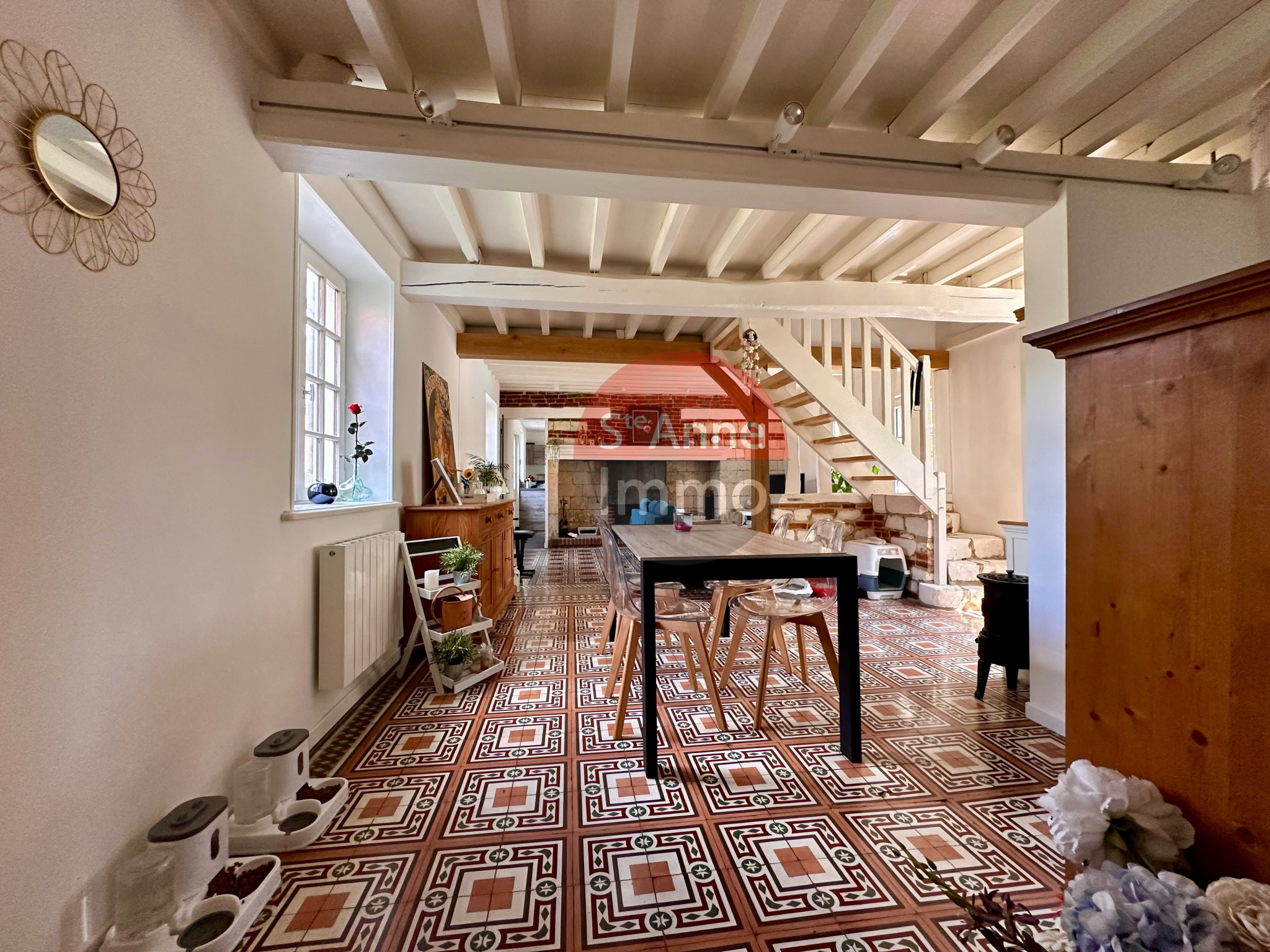 Immo80 – L'immobilier à Amiens et dans la Somme-BEHENCOURT – MAISON – 200 M2 – 3 CHAMBRES – 1 BUREAU – PISCINE – JARDIN