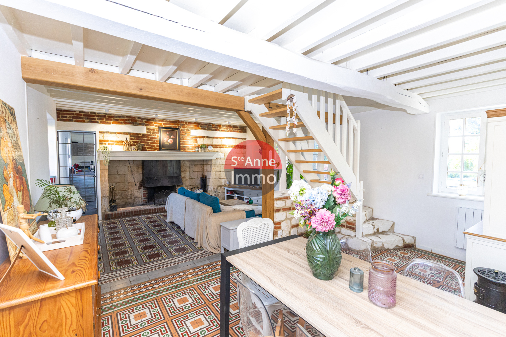 Immo80 – L'immobilier à Amiens et dans la Somme-BEHENCOURT – MAISON – 200 M2 – 3 CHAMBRES – 1 BUREAU – PISCINE – JARDIN
