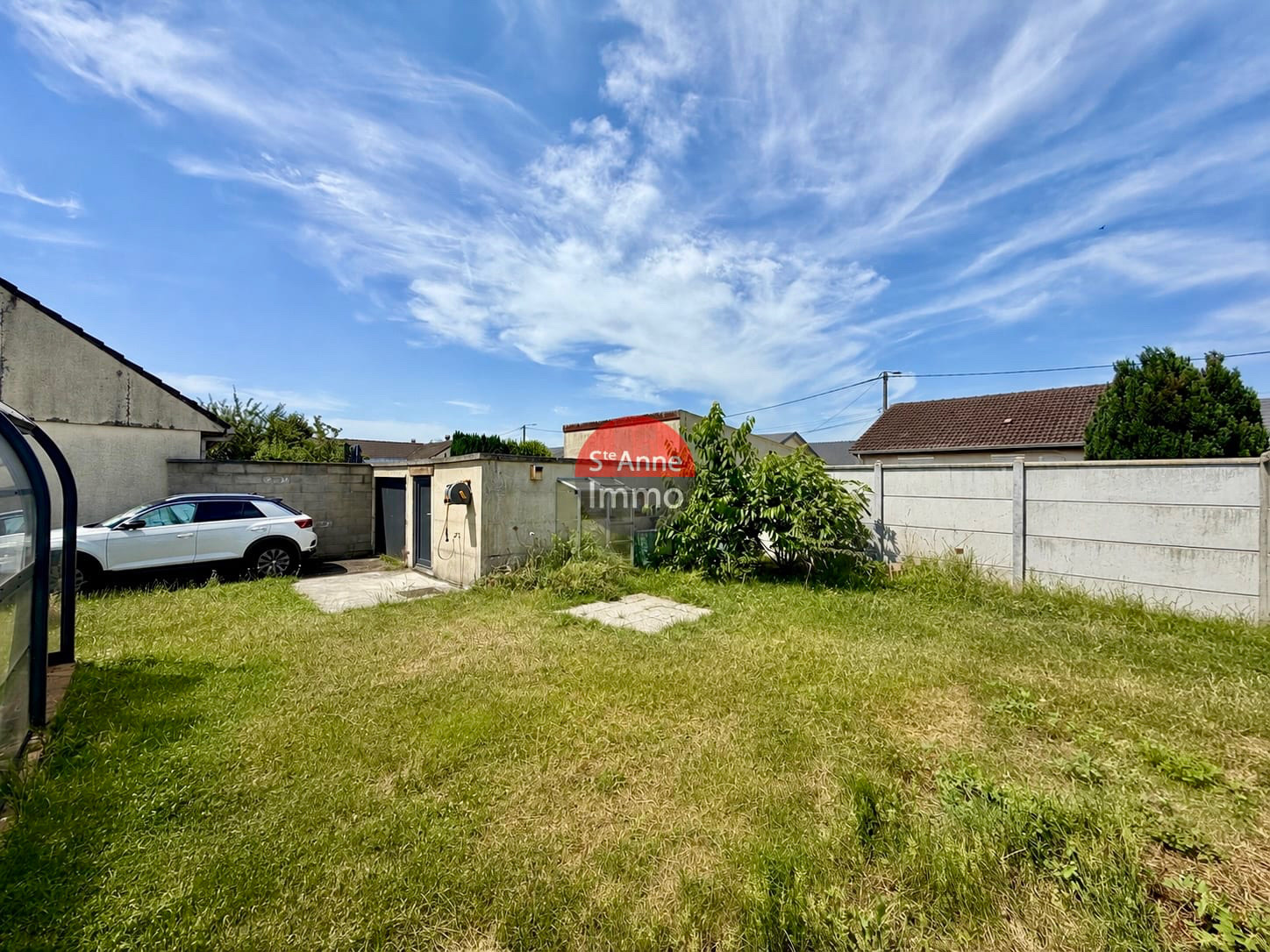 Immo80 – L'immobilier à Amiens et dans la Somme-VILLERS-BRETONNEUX – PAVILLON INDIVIDUEL – 58m2 – PLAIN-PIED – 2CHAMBRES – JARDIN – GARAGE