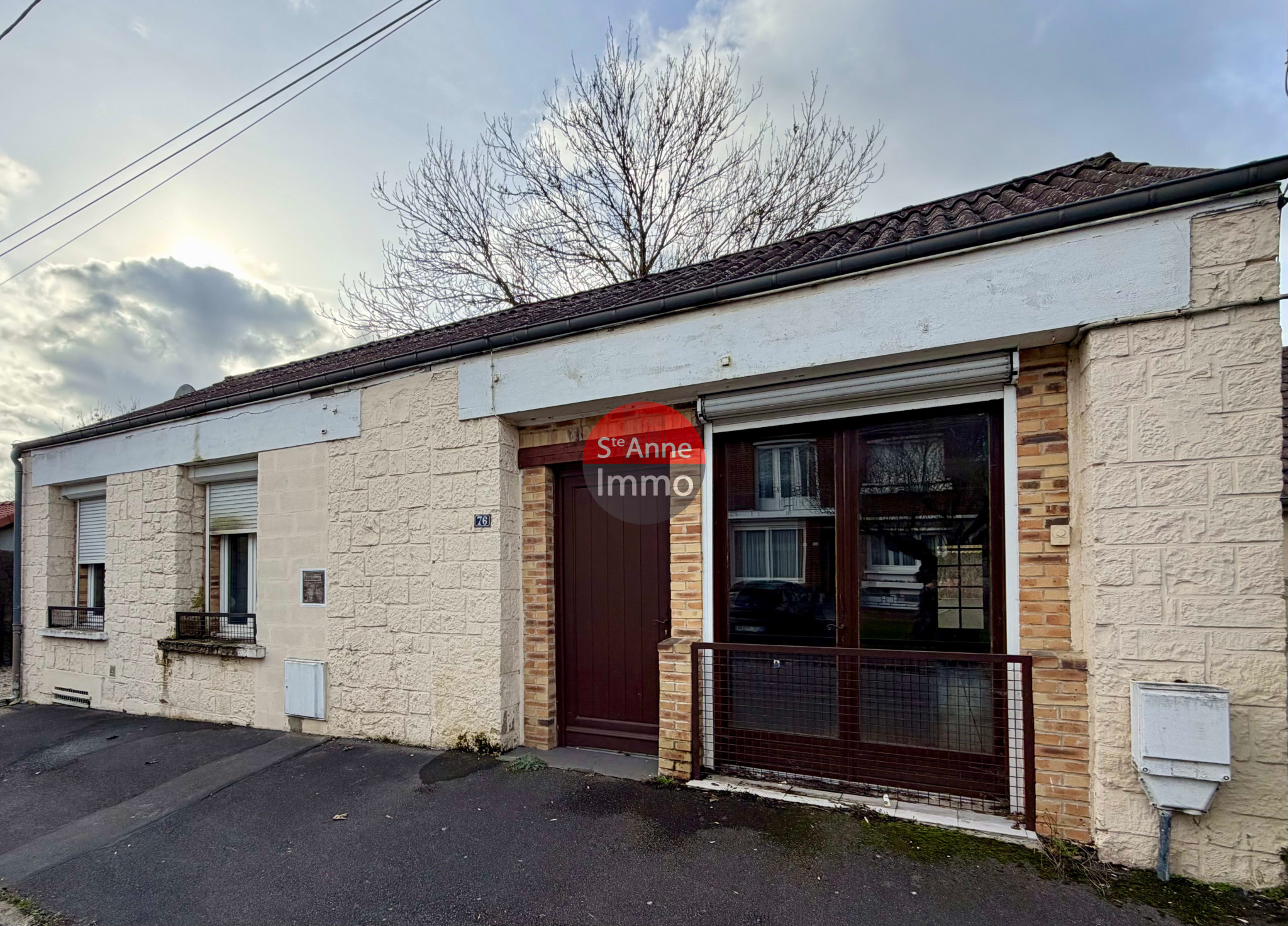 Immo80 – L'immobilier à Amiens et dans la Somme-ALBERT – MAISON DE PLAIN PIED – 102 m2 – 2 CHAMBRES – JARDIN