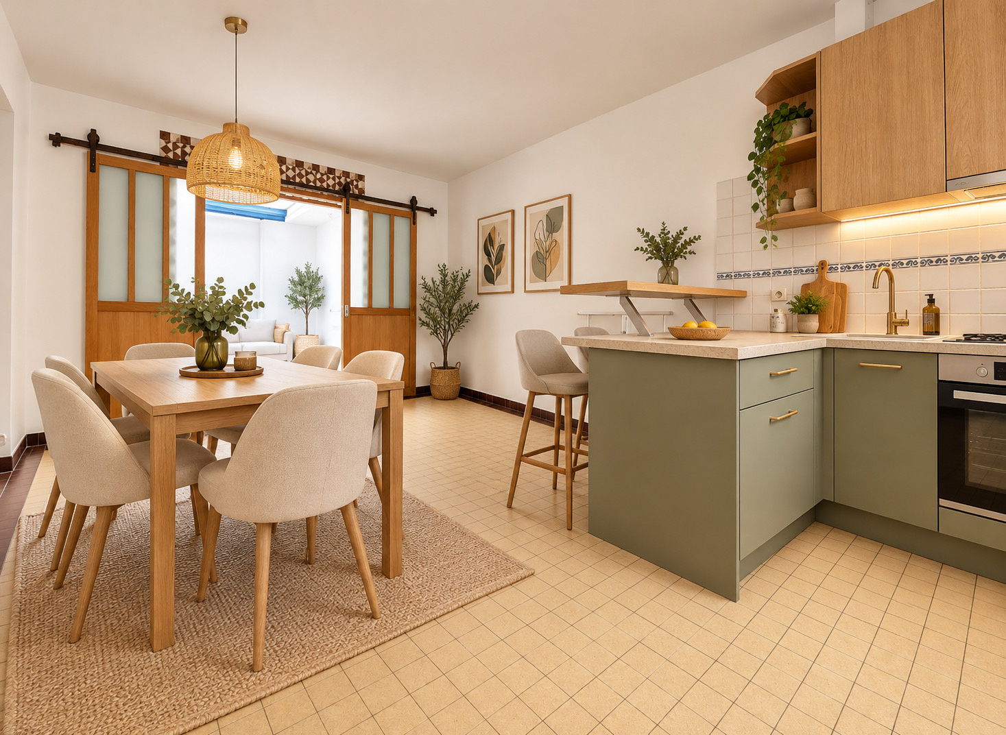 Immo80 – L'immobilier à Amiens et dans la Somme-AMIENS – QUARTIER SAINT-HONORÉ – MAISON SEMI MITOYENNE DE PLAIN PIED – 1...