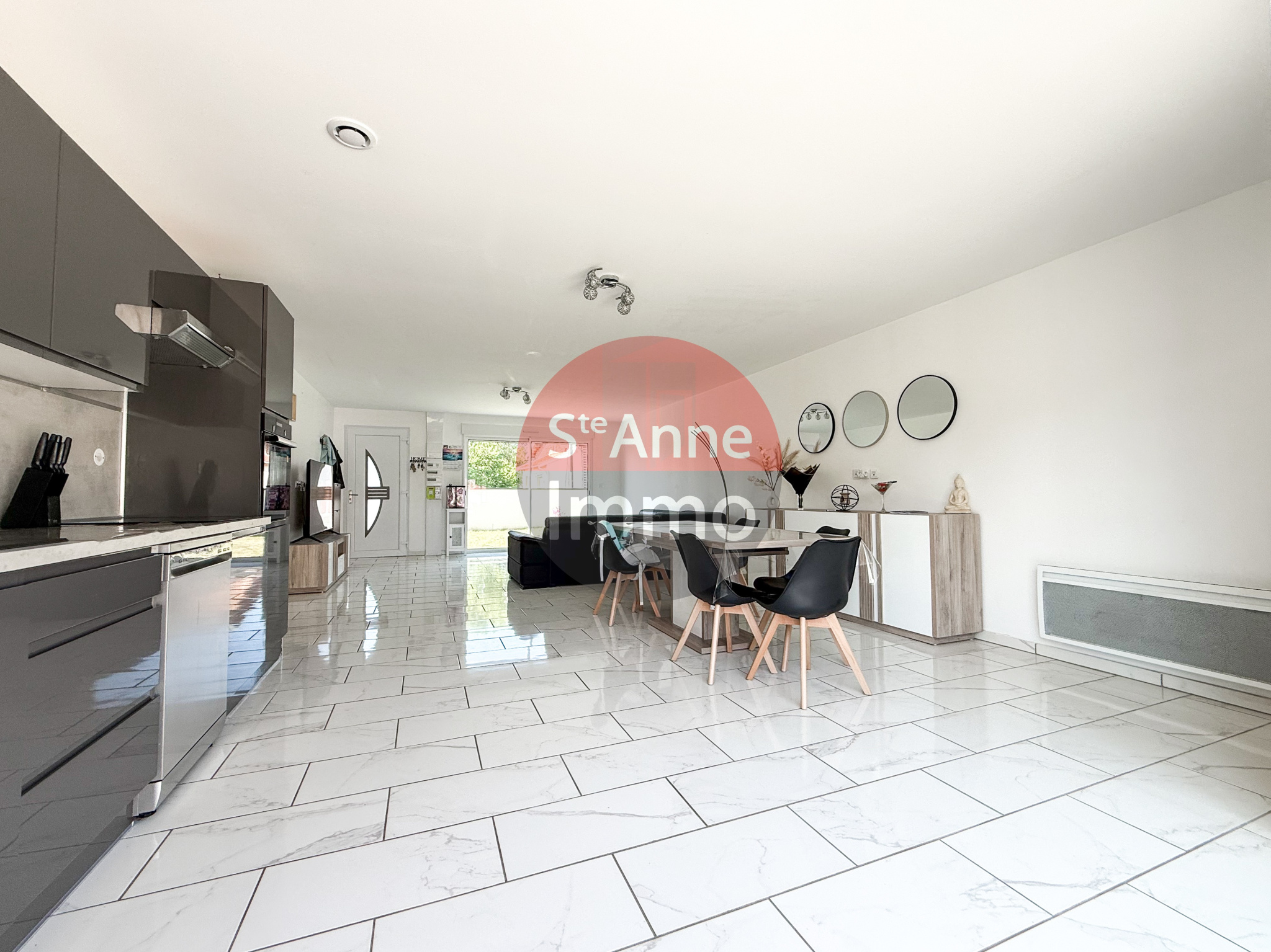 Immo80 – L'immobilier à Amiens et dans la Somme-DURY – PAVILLON INDIVIDUEL – PLAIN PIED – 3 CHAMBRES – TERRASSE – JARDIN